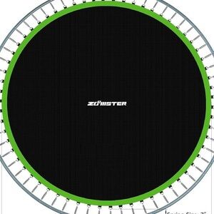 NEW Replacement Zoomster Jumping Trampoline Mat Round with 96 V-Hooks
